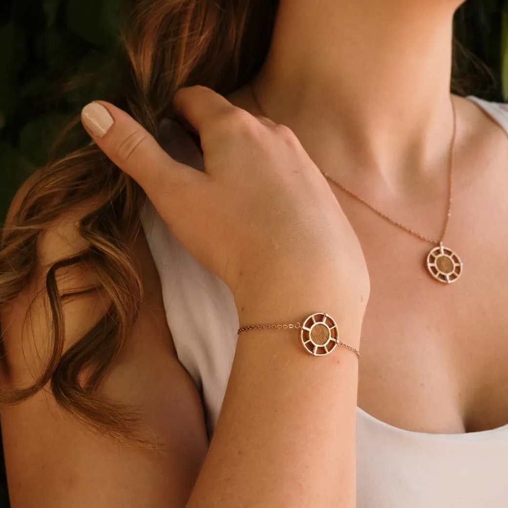 Holzkern Amulet Armband|DAMES Sieraden|Armbanden