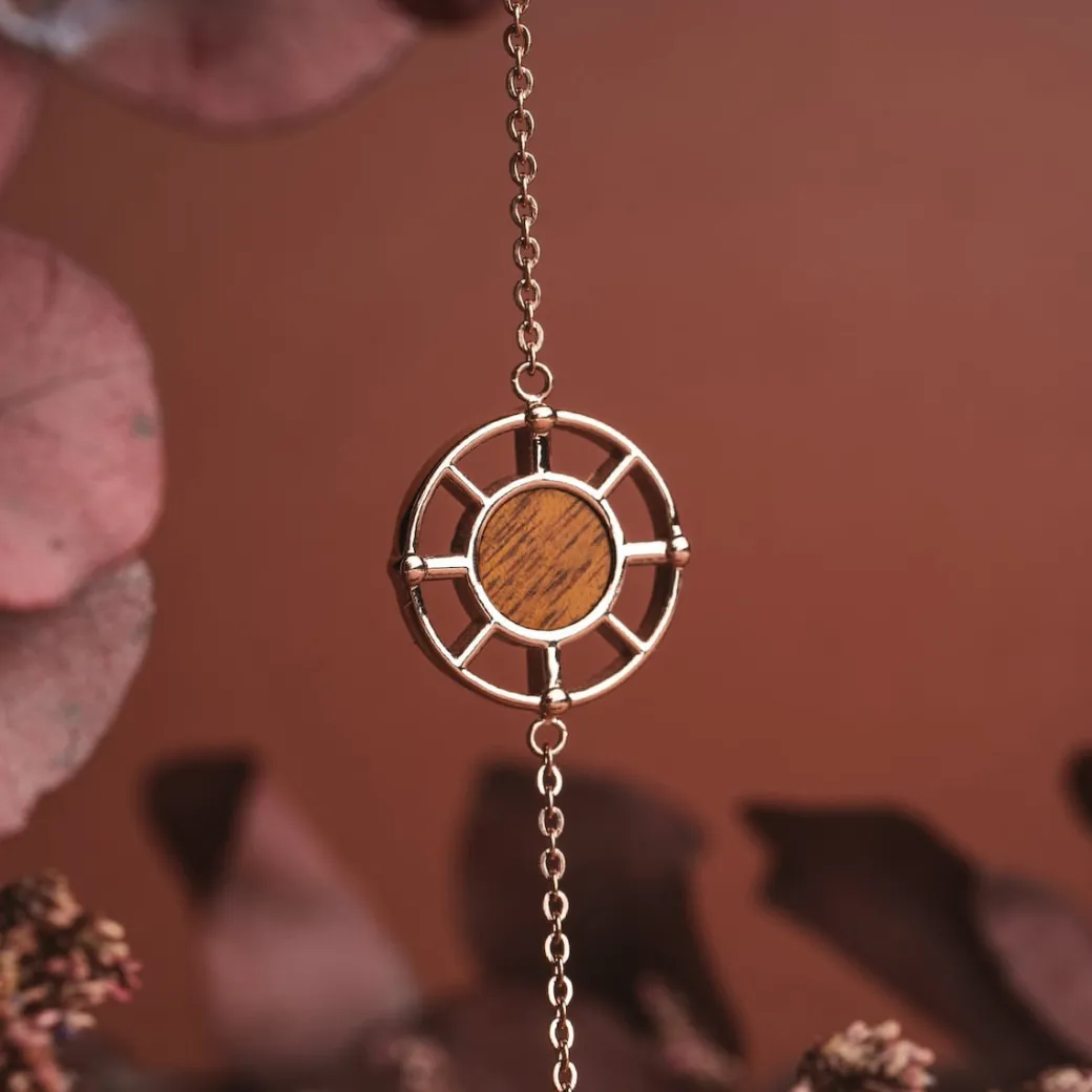 Holzkern Amulet Armband|DAMES Sieraden|Armbanden