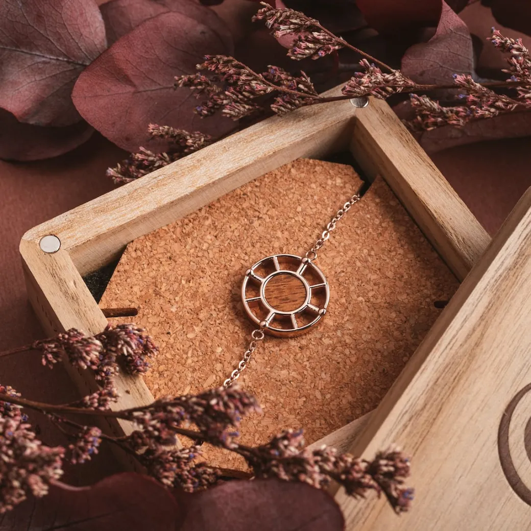 Holzkern Amulet Armband|DAMES Sieraden|Armbanden