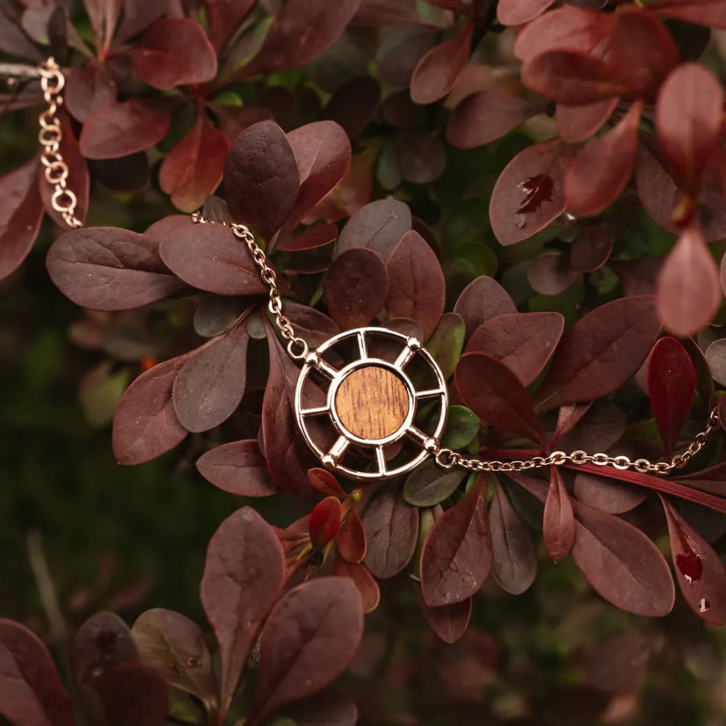 Holzkern Amulet Armband|DAMES Sieraden|Armbanden