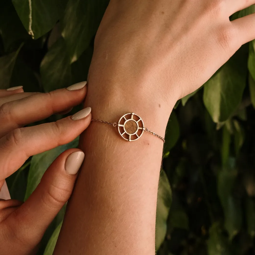 Holzkern Amulet Armband|DAMES Sieraden|Armbanden