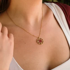 Holzkern Amulet Ketting|DAMES Kettingen|Sieraden