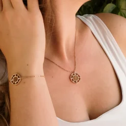Holzkern Amulet Ketting|DAMES Kettingen|Sieraden