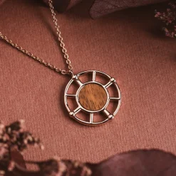 Holzkern Amulet Ketting|DAMES Kettingen|Sieraden