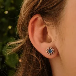 Holzkern Amulet Oorbellen|DAMES Oorbellen|Sieraden