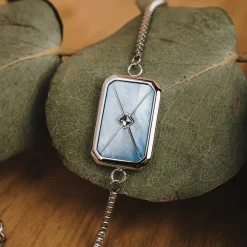 Holzkern Aquarell Armband|DAMES Armbanden|Sieraden