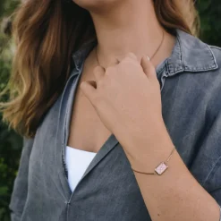 Holzkern Aquarell Armband|DAMES Armbanden|Sieraden