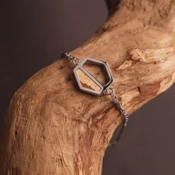 Holzkern Assemblage Armband|DAMES Armbanden|Sieraden