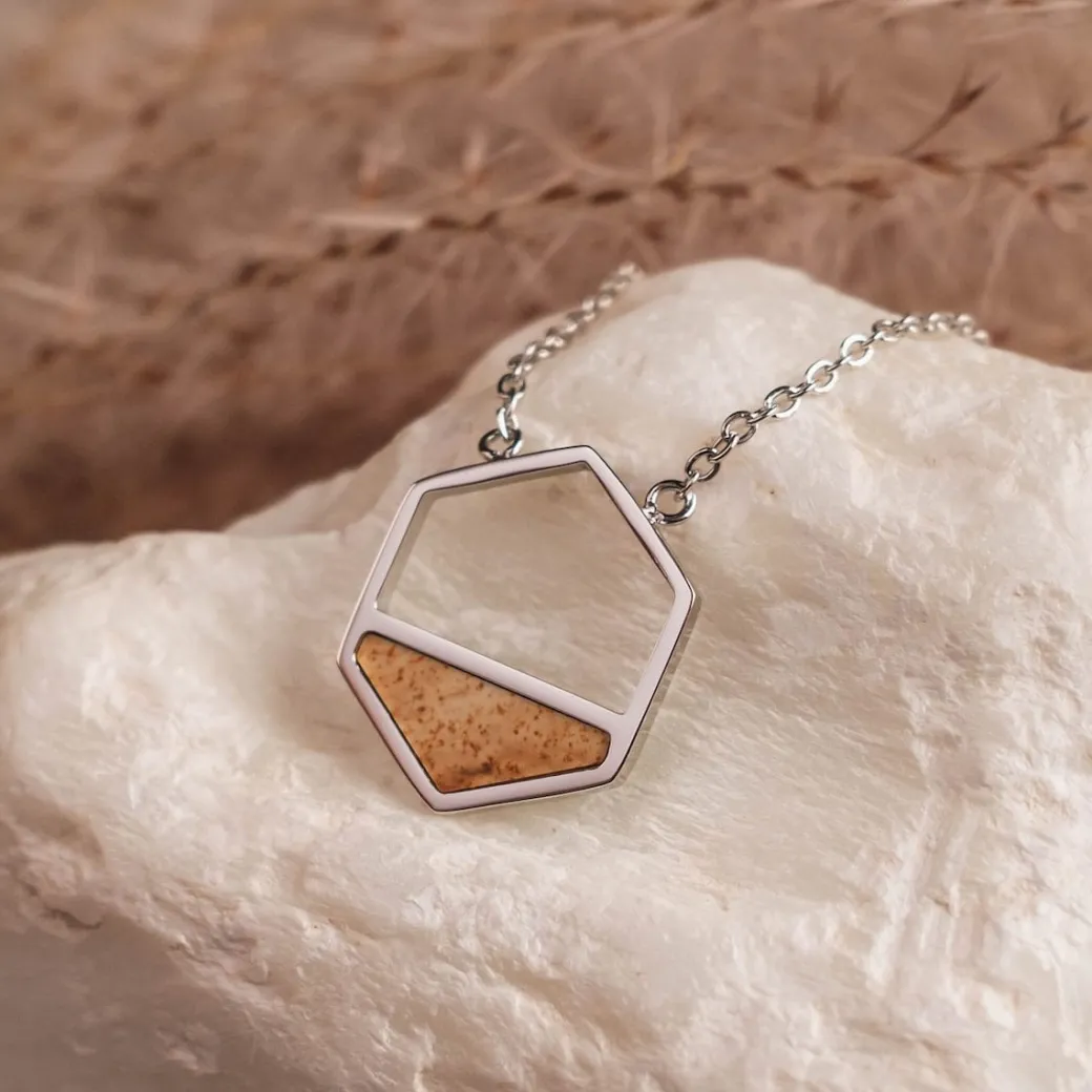 Holzkern Assemblage Ketting|DAMES Sieraden