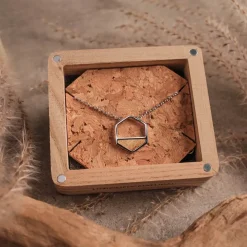 Holzkern Assemblage Ketting|DAMES Sieraden