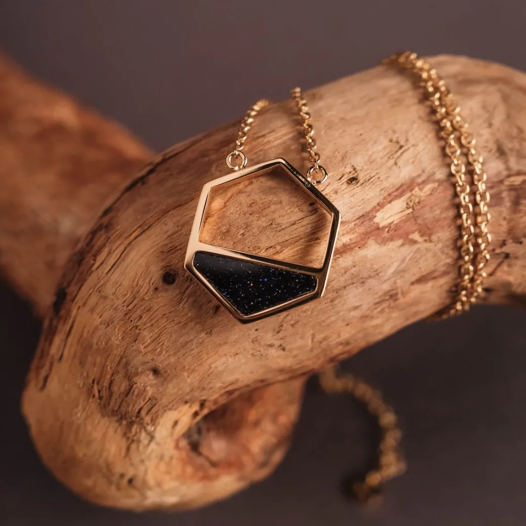 Holzkern Assemblage Ketting|DAMES Kettingen|Sieraden