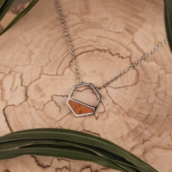 Holzkern Assemblage Ketting|DAMES Kettingen|Sieraden