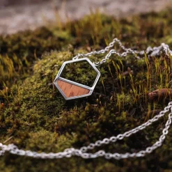 Holzkern Assemblage Ketting|DAMES Kettingen|Sieraden