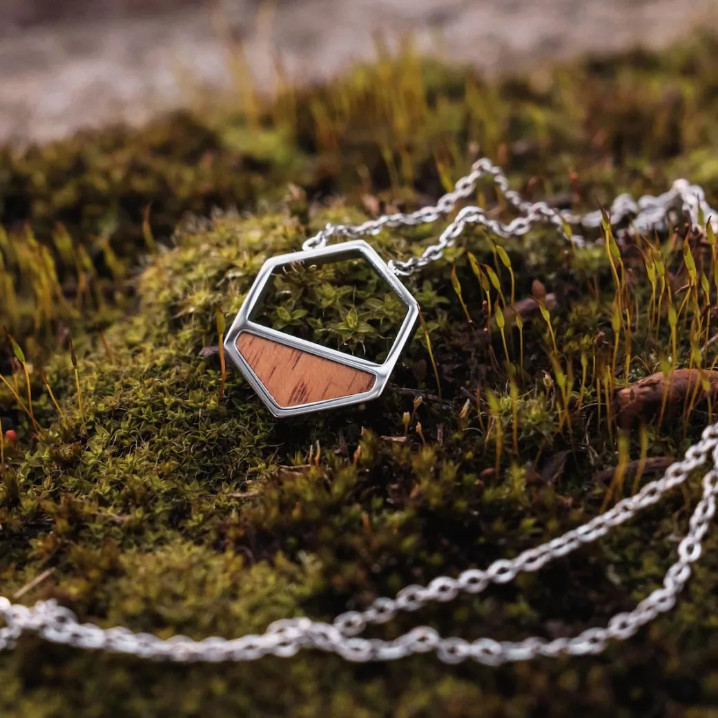 Holzkern Assemblage Ketting|DAMES Kettingen|Sieraden