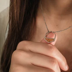 Holzkern Assemblage Ketting|DAMES Kettingen|Sieraden