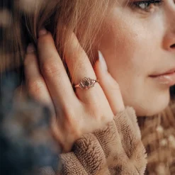 Holzkern Balance Ring|DAMES Ringen|Sieraden