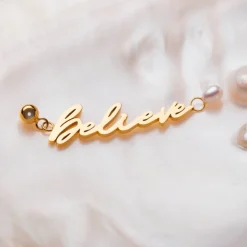 Holzkern Believe-Charm|DAMES Charms|Sieraden