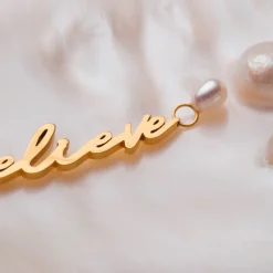 Holzkern Believe-Charm|DAMES Charms|Sieraden