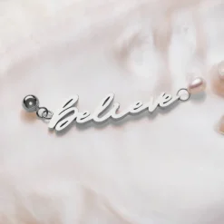 Holzkern Believe-Charm|DAMES Charms|Sieraden
