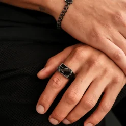 Holzkern Binomial Ring|Heren Ringen|Sieraden