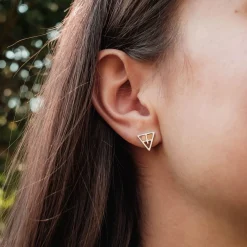 Holzkern Chiaroscuro Oorbellen|DAMES Oorbellen|Sieraden