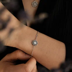 Holzkern Composition Gem Armband|DAMES Armbanden
