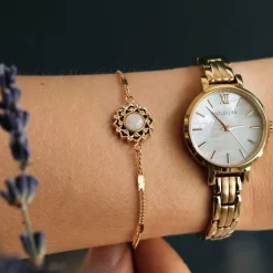 Holzkern Composition Gem Armband|DAMES Armbanden|Sieraden