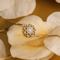 Holzkern Composition Gem Armband|DAMES Armbanden|Sieraden