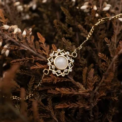 Holzkern Composition Gem Armband|DAMES Armbanden|Sieraden