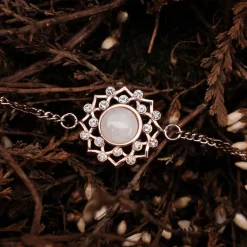 Holzkern Composition Gem Armband|DAMES Armbanden|Sieraden