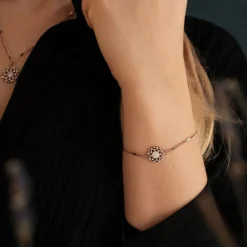 Holzkern Composition Gem Armband|DAMES Armbanden|Sieraden
