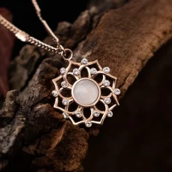 Holzkern Composition Gem Ketting|DAMES Kettingen|Sieraden
