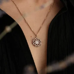 Holzkern Composition Gem Ketting|DAMES Kettingen|Sieraden