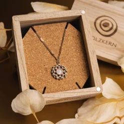 Holzkern Composition Gem Ketting|DAMES Kettingen|Sieraden