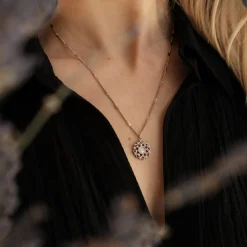 Holzkern Composition Gem Ketting|DAMES Kettingen|Sieraden