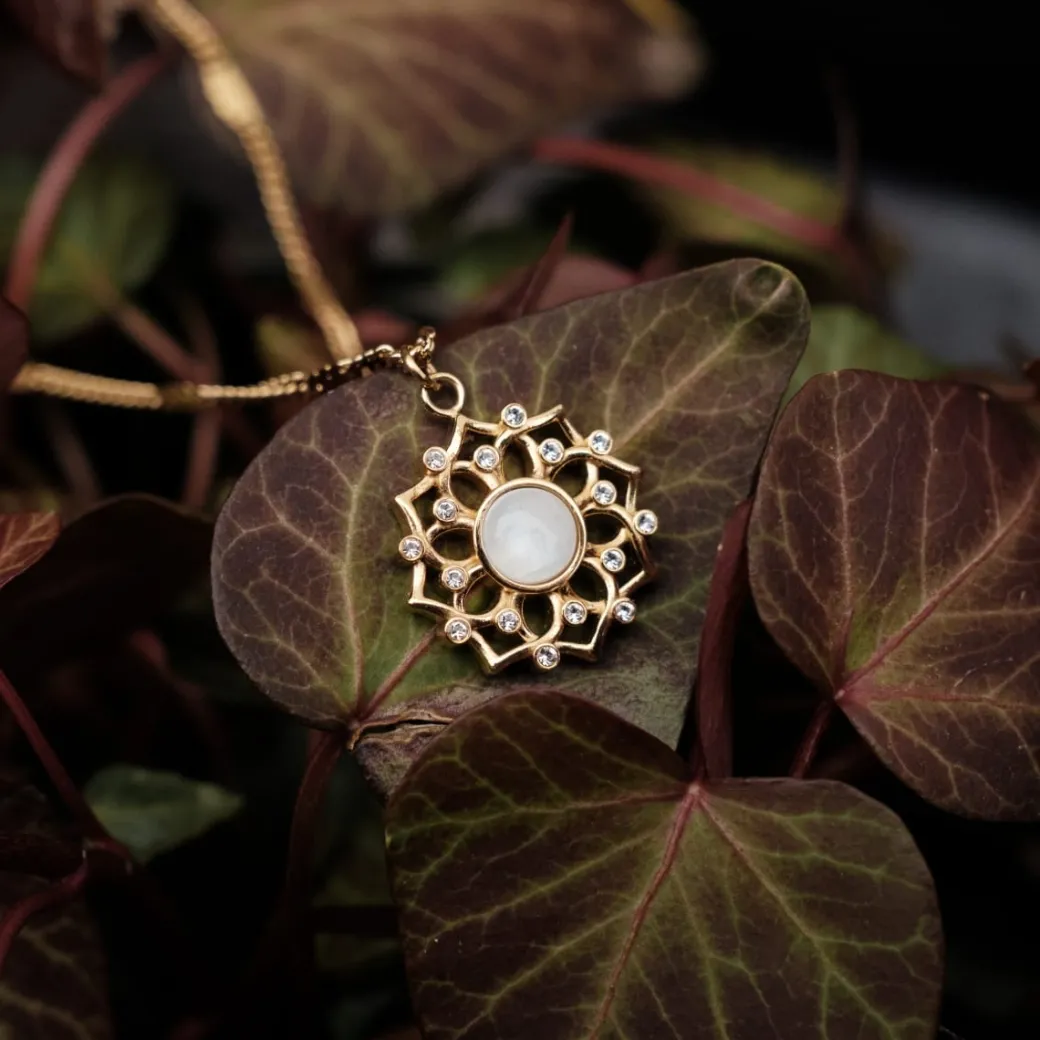 Holzkern Composition Gem Ketting|DAMES Kettingen|Sieraden