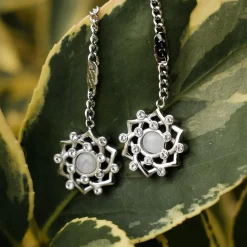 Holzkern Composition Gem Oorbellen|DAMES Oorbellen|Sieraden