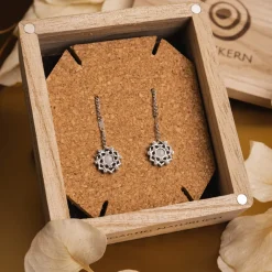 Holzkern Composition Gem Oorbellen|DAMES Oorbellen|Sieraden