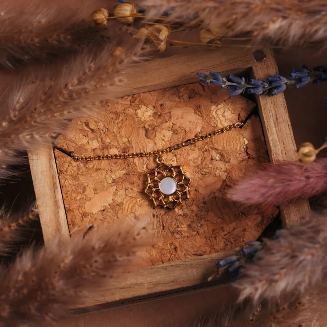 Holzkern Composition Ketting|DAMES Kettingen|Sieraden