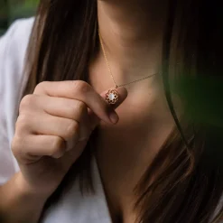 Holzkern Composition Ketting|DAMES Kettingen|Sieraden