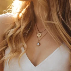 Holzkern Composition Ketting|DAMES Kettingen|Sieraden
