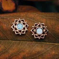 Holzkern Composition Oorbellen|DAMES Oorbellen|Sieraden