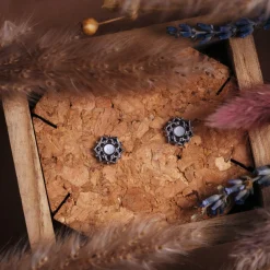 Holzkern Composition Oorbellen|DAMES Oorbellen|Sieraden