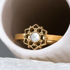 Holzkern Composition Ring|DAMES Ringen|Sieraden