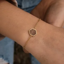 Holzkern Facade Armband|DAMES Armbanden|Sieraden