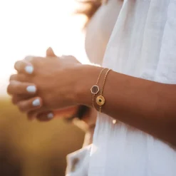 Holzkern Facade Armband|DAMES Armbanden|Sieraden