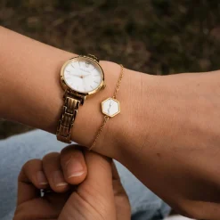 Holzkern Facade Armband|DAMES Armbanden|Sieraden