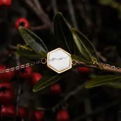 Holzkern Facade Armband|DAMES Armbanden|Sieraden