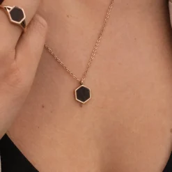 Holzkern Facade Ketting|DAMES Kettingen|Sieraden