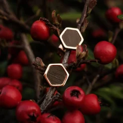 Holzkern Facade Oorbellen|DAMES Oorbellen|Sieraden